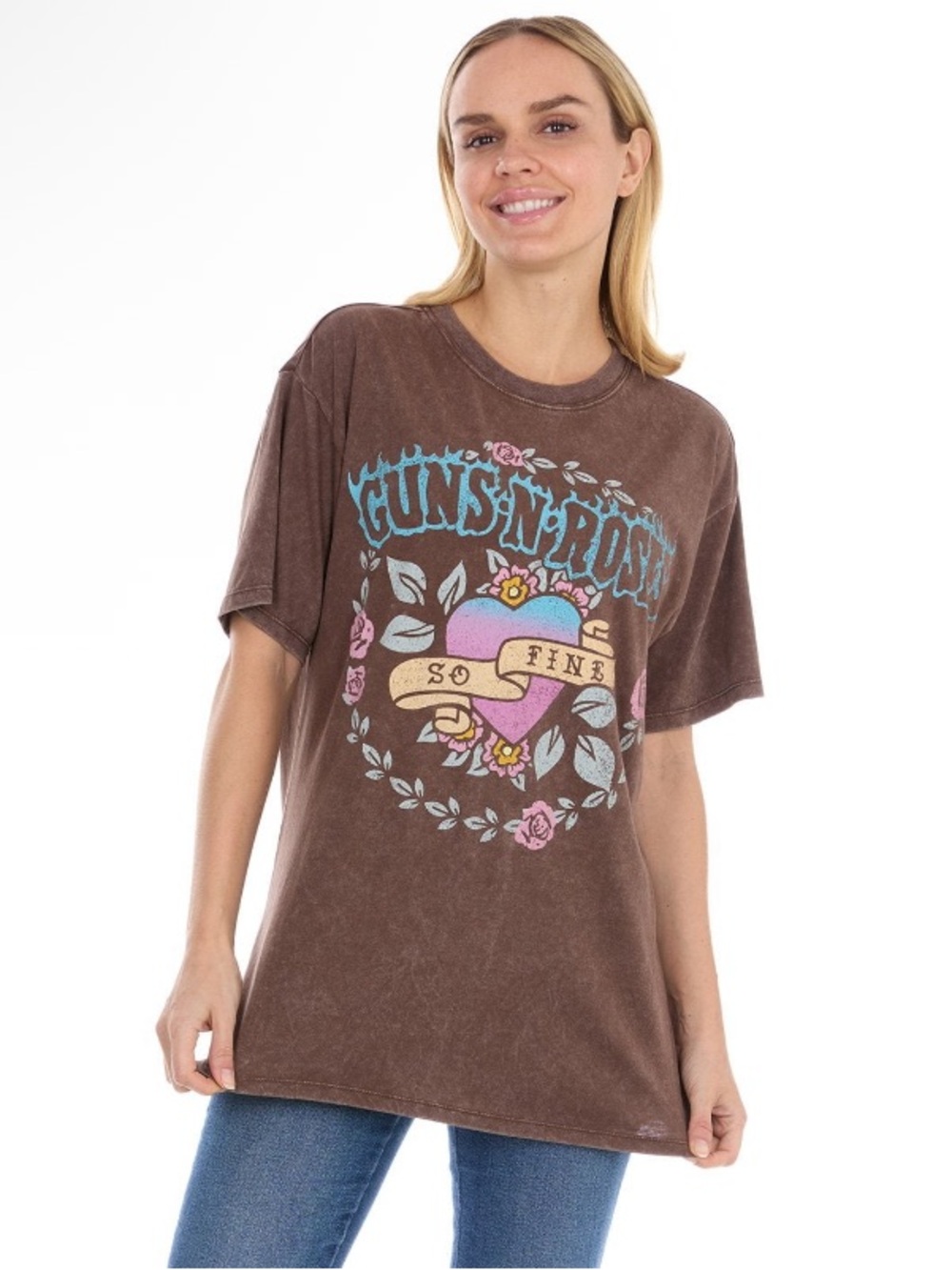 Guns N Roses Brown Graphic Tee